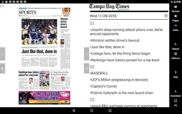 Tampa Bay Times android App screenshot 1